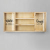 Wall Mounted Woden Wine Rack & Cork Holder (16” x 34.5”)